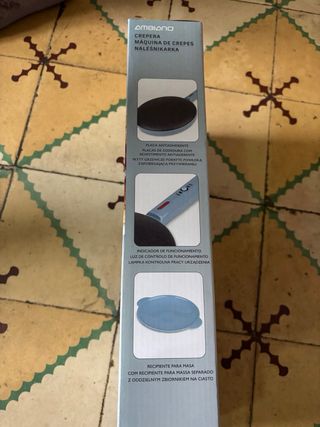 Crepera eléctrica con recipiente