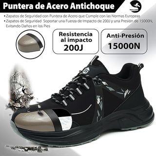 Zapatos Seguridad Unisex Punta Acero TALLA 44