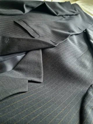 Traje azul raya diplomática 54