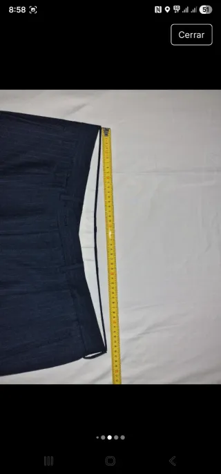 Traje azul raya diplomática 54