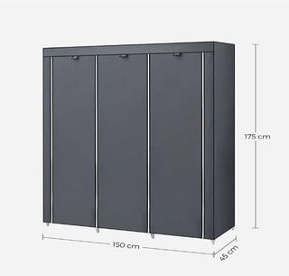 Guardaroba in tessuto 175 x 150 x 45 cm