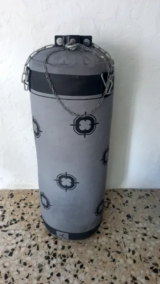 Saco de Boxeo Gris 90x32cm