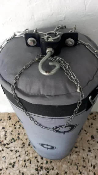 Saco de Boxeo Gris 90x32cm