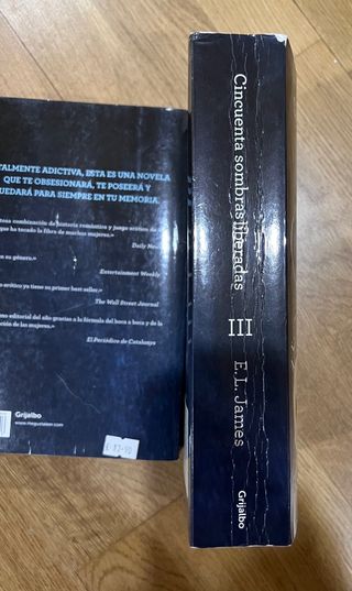 Lote de 3 libros Cincuenta Sombras de Grey