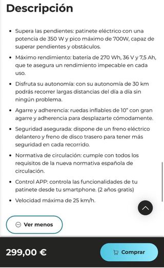 Monopatín Eléctrico Gris