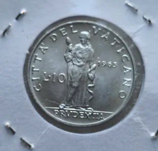 1963 Moneta Vaticano 10 Lire Paolo VI