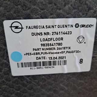 Bandeja protección maletero Opel Mokka