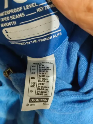 Mono de nieve infantil 100