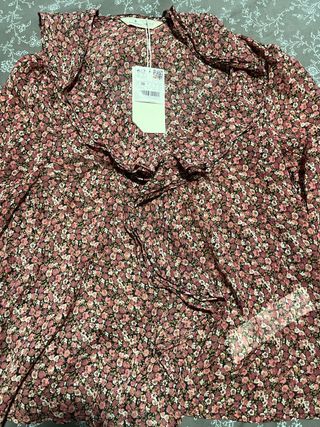 Camisa flores talla 38