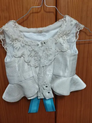Vestido de fallera para niña de 3 a 4 años,