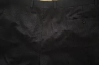 Traje de raya diplomática negro