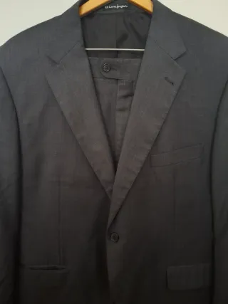 Traje de raya diplomática negro