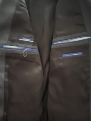 Traje de raya diplomática negro