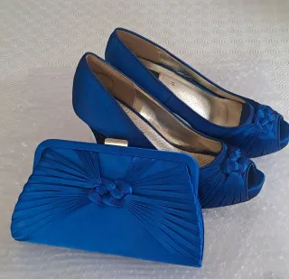 Zapatos de fiesta azul talla 37