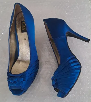 Zapatos de fiesta azul talla 37