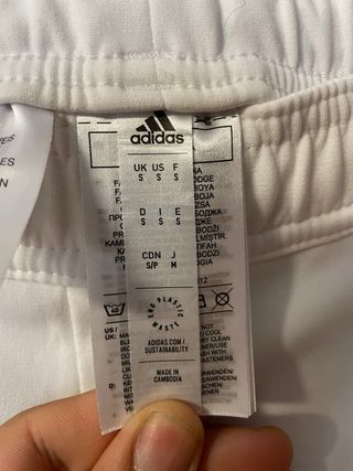 Pantalón chándal Real Madrid Adidas Blanco