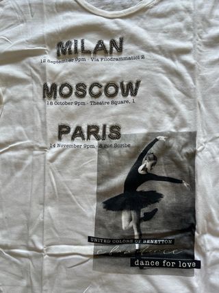 Camiseta niña blanca Dance for Love 13-14 años XS