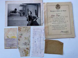 Lote di carta antica, ritagli da libri e riviste