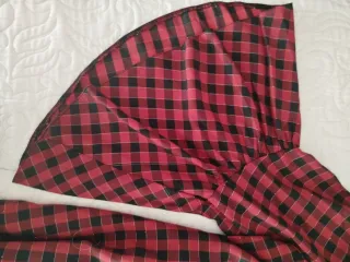 Blusa cuadros roja y negra Talla M