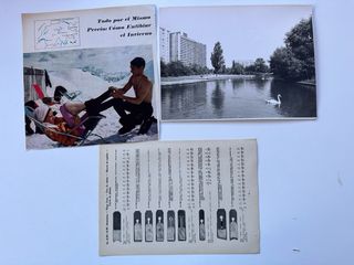 Lote di carta antica e ritagli da libri e riviste