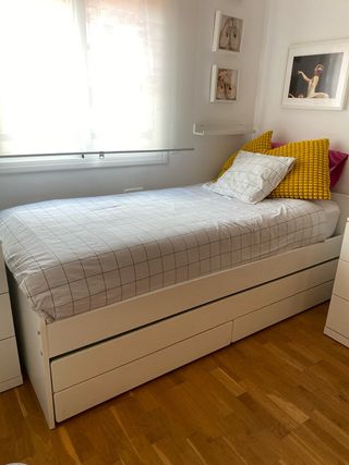Estructura Cama Nido IKEA Släkt Blanca