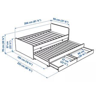 Estructura Cama Nido IKEA Släkt Blanca