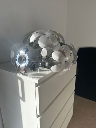 Lampade a soffitto stile fiore argento