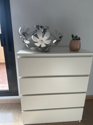 Lampade a soffitto stile fiore argento