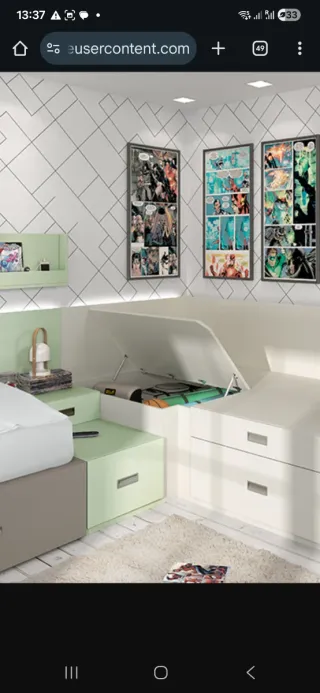 Cama juvenil con cajones mobiliario de calidad ros