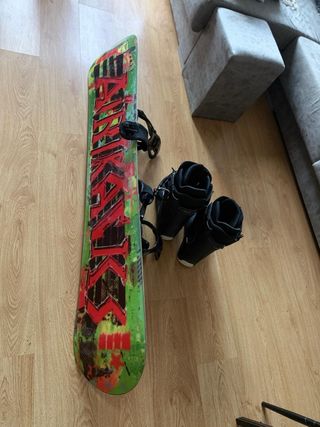 Tabla Snowboard y Botas adulto 43