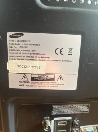 Televisor Samsung 32 Negro