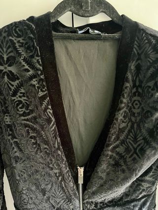 Vestido Terciopelo Negro Elegante