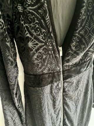 Vestido Terciopelo Negro Elegante