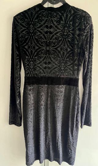 Vestido Terciopelo Negro Elegante