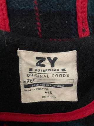 Trenca azul marino niño 4-5 años