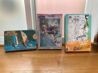 Puzzles Frozen, Colorear y Windsurf