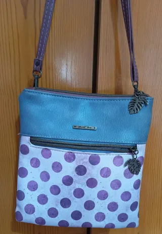 Borsa donna fantasia con cerniere