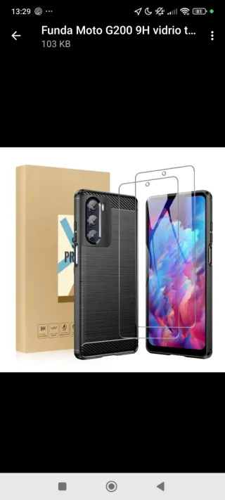 Cover e vetro temperato Motorola G200 9H