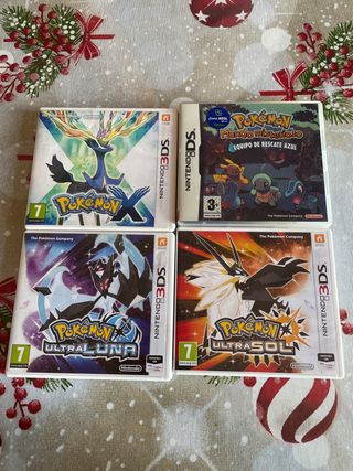 Confezione 4 giochi Pokémon Nintendo 3DS