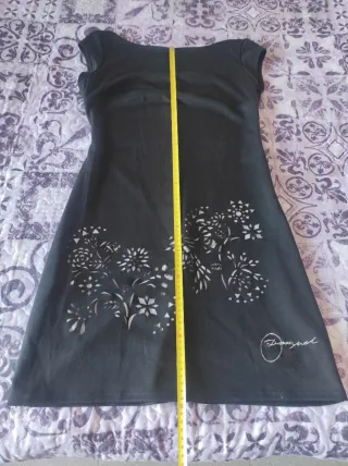 Vestido Negro Desigual Talla M