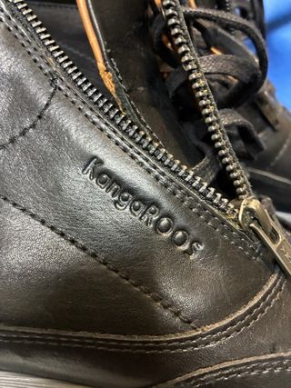 Botas Kangaroos Hombre Piel Negras