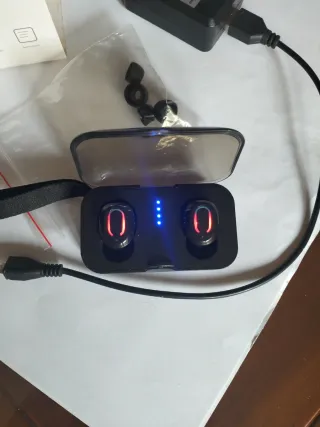 Cascos Inalámbricos Bluetooth Negros