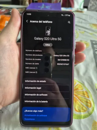 Samsung Galaxy S20 Ultra 5G 128/12gb