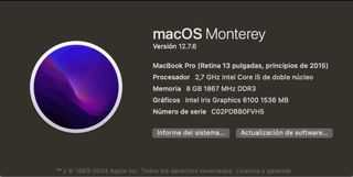 MacBook Pro Retina 13' 2015 Plata
