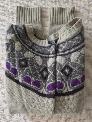 Cárdigan Individual Lana Talla S