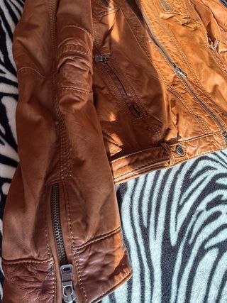 Giubbotto vera pelle marrone