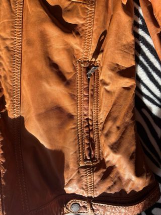 Giubbotto vera pelle marrone