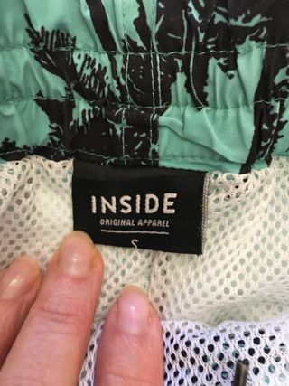 Costume da bagno uomo INSIDE palme nere e turchesi