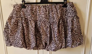 Gonna donna curvy stampa animalier