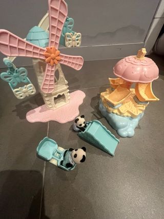 Parque Sylvanian Families + Hermanos Panda